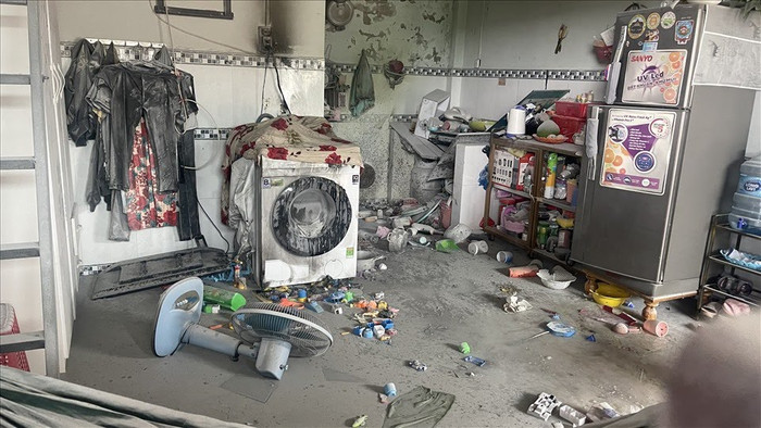 Hiện trường vụ nổ. 