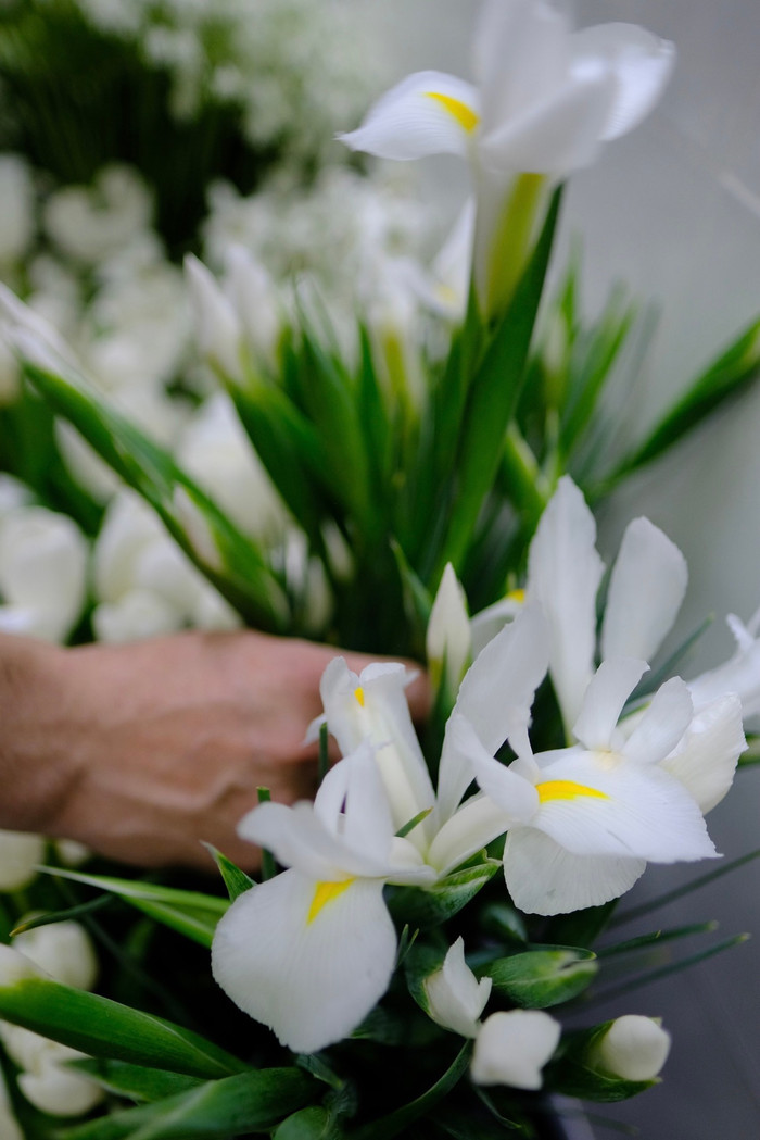 Hoa trang trí lễ cưới của Ngô Thanh Vân.