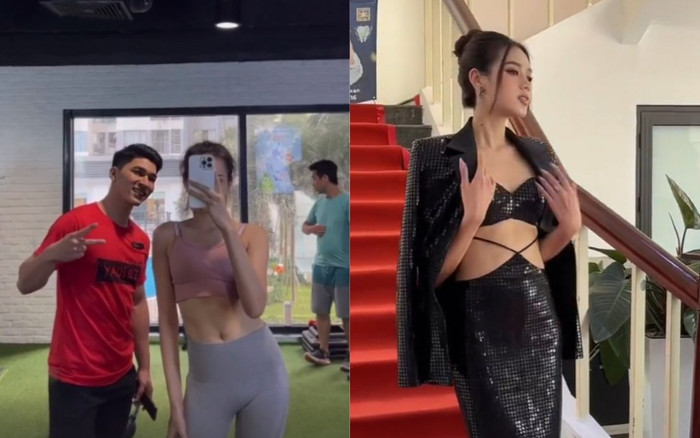 Đỗ Thị Hà check-in tại phòng tập, khoe khéo luôn cả cơ bụng số 11 mê hồn Ảnh 2