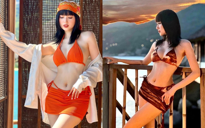 'Hot girl đời đầu' Tâm Tít thả dáng bên bờ biển, mẹ hai con rồi mà vẫn có vòng eo cực 'mlem' Ảnh 2