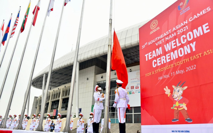 Lễ thượng cờ các đoàn thể thao dự SEA Games 31 Ảnh 2