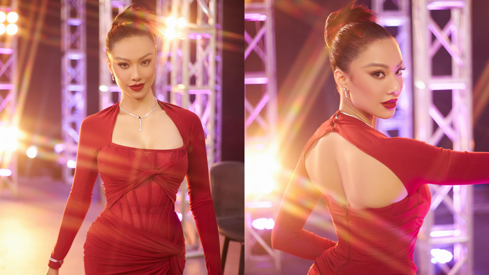 Tập 3, sau khi dẫn dắt cả team chiến thắng ở phần 'Walk Your Way', Kim Duyên gây ấn tượng mạnh với đầm dạ hội thắt eo, chi tiết hở ngực và vai táo bạo. Nhìn chung, cô phù hợp với màu son đỏ hơn là các tông màu nude.