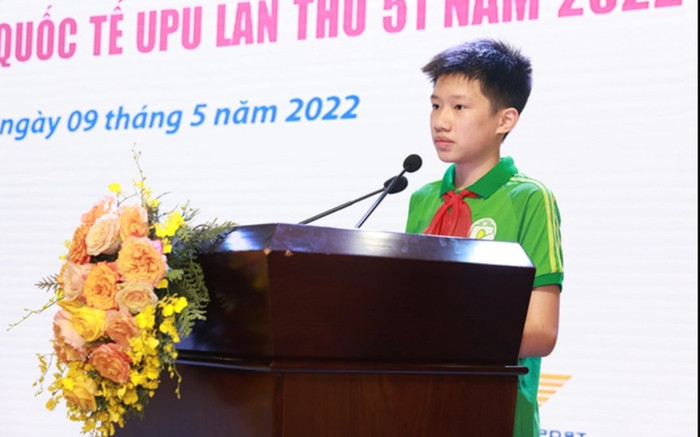 Bức thư của nam sinh lớp 9 đạt giải nhất cuộc thi viết thư quốc tế UPU lần thứ 51 gây ấn tượng mạnh Ảnh 2