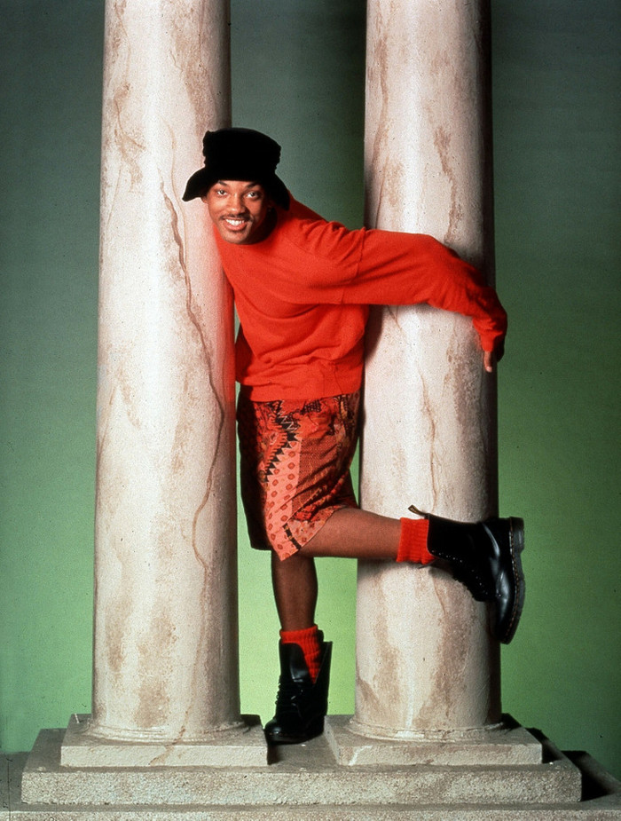 Bộ phim 'The Fresh Prince of Bel-Air' (1990) thì lăng xê quần áo màu sặc sỡ và cà vạt nhuộm.