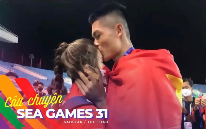 Nhà vô địch SEA Games 31 'bật mí' về màn tỏ tình đầy lãng mạn: Phải lấy vàng để cầu hôn cô ấy Ảnh 2