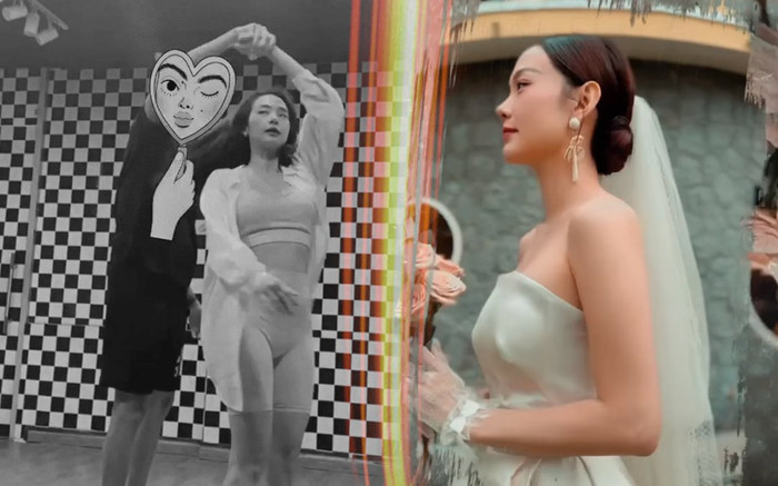 Xôn xao khoảnh khắc Minh Hằng và ông xã ráo riết tập luyện cho tiết mục nhảy nhót trong đám cưới? Ảnh 2