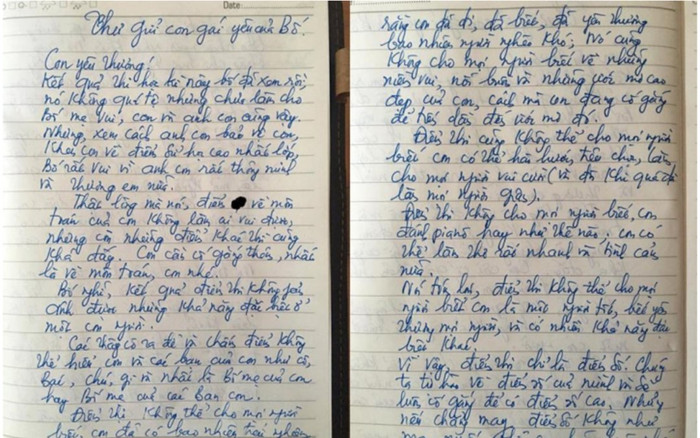 Con gái bị điểm kém, bố viết thư động viên: Điểm thi không phản ánh được khả năng đặc biệt ở 1 con người Ảnh 2
