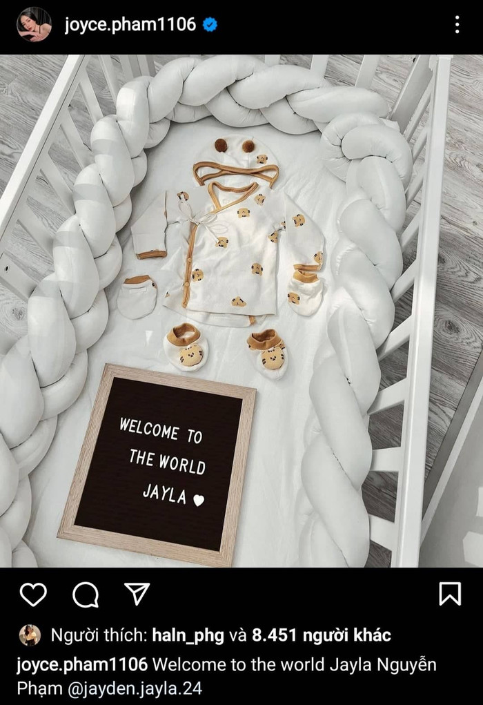Một góc nhỏ xinh xắn của Joyce Phạm chào đón nhóc tỳ.