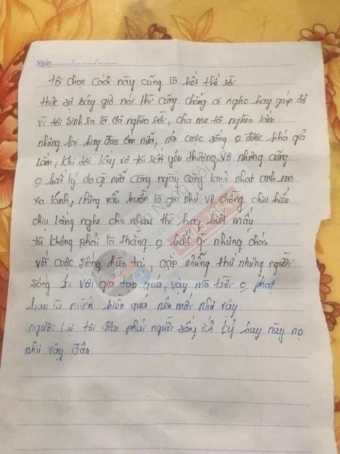 Xôn xao lá thư tuyệt mệnh của ông bố ôm con nhảy cầu Cửa Đại: Kẻ xót thương, người bỉ bôi - Ích kỷ Ảnh 5