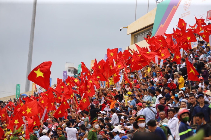 Hình ảnh rất đẹp ở sân Thiên Trường được truyền thông Thái Lan đăng tải. Ảnh: Siamsport