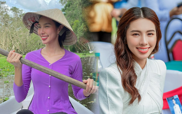 Chán diện đồ khoét sâu, Thùy Tiên kín cổng cao tường như cô Thắm nhưng vẫn 'mlem mlem' Ảnh 2