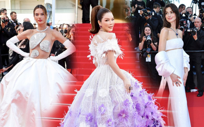 Cuộc chiến váy áo tại LHP Cannes: Lý Nhã Kỳ chi hàng tỷ đồng, Julia Roberts đeo kim cương hơn 100 carat Ảnh 2