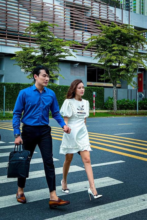 Midu và Kiều Minh Tuấn trong một dự án phim cả hai cùng góp mặt.