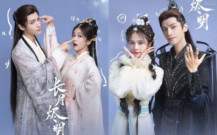 Trường Nguyệt Tẫn Minh tung poster cặp đôi cực ngọt, La Vân Hi bị chê 'son phấn' hơn cả Bạch Lộc Ảnh 2