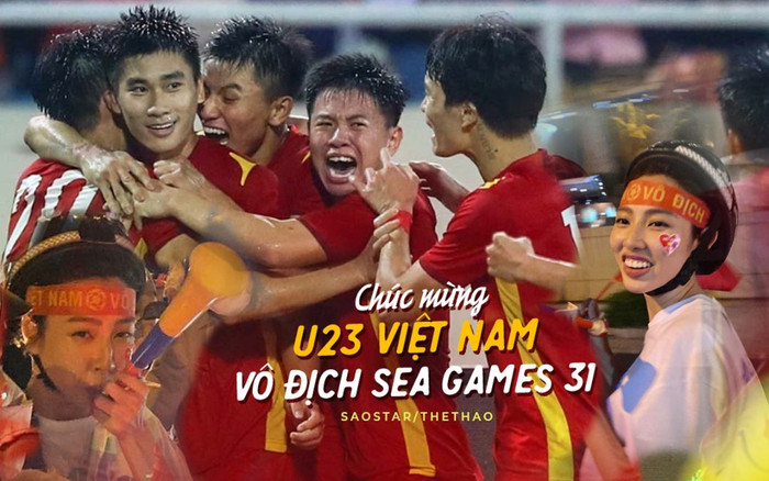 Chúc mừng Việt Nam vô địch SEA Games 31: Hoa hậu Thuỳ Tiên 'đi bão' bất chấp hình tượng Ảnh 2
