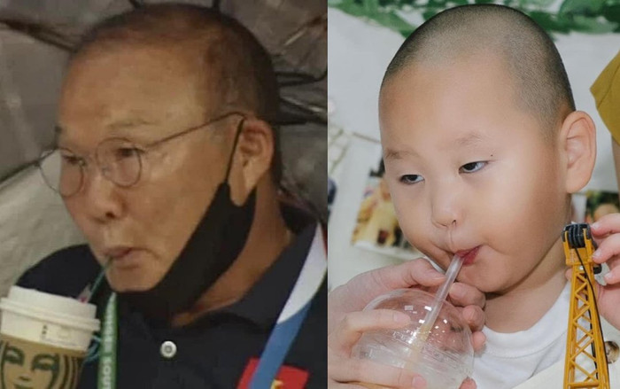 Trước chiến thắng của U23 Việt Nam, netizen bỗng phát hiên 'phiên bản nhí' cực giống thầy Park Hang Seo Ảnh 2