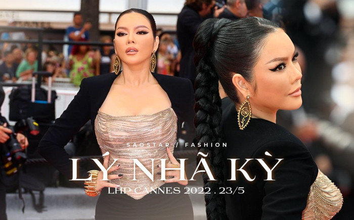 Khoe chán chê kim cương vàng bạc - Lý Nhã Kỳ hóa hắc nữ lạnh lùng trên thảm đỏ LHP Cannes Ảnh 2