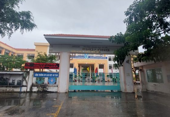 Trường THCS Phú Long nơi xảy ra vị việc lộ đề thi