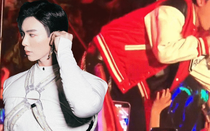 Erik gặp sự cố khi bị fan giật tay, xô ngã nhào xuống sân khấu Ảnh 2