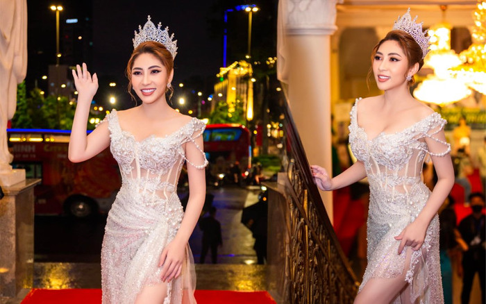 Hoa hậu Đại Dương - Đặng Thu Thảo chinh phục thảm đỏ với sắc vóc ngày càng thăng hạng Ảnh 2