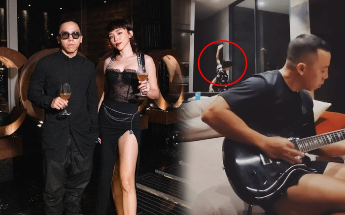 Sinh hoạt gia đình nhà Tóc Tiên: Chồng đàn còn vợ thì làm gì 'loi nhoi' phía sau thế này? Ảnh 2