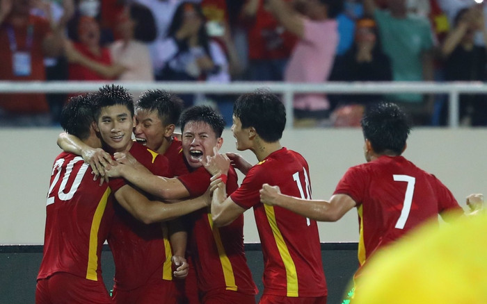 Cú đánh đầu của Nhâm Mạnh Dũng chưa thể giúp Việt Nam mạnh hơn Thái Lan ở U23 châu Á Ảnh 2