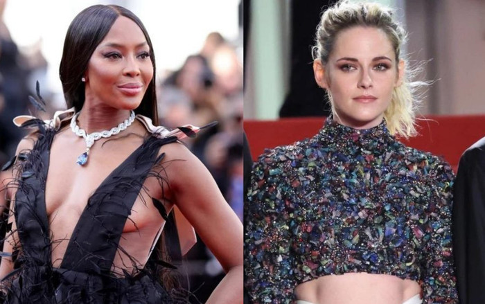 Cannes 2022: Kristen Stewart khéo khoe cơ bụng số 11 nhưng vẫn lép vế trước 'báo đen' Naomi Campbell Ảnh 2