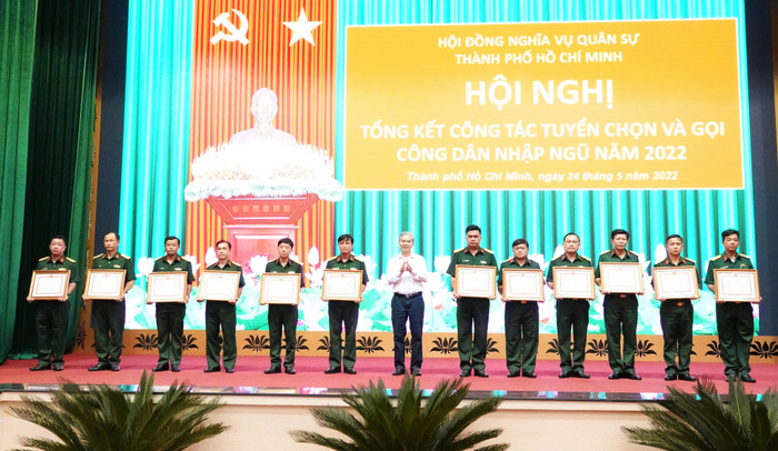 Hội nghị Tổng kết công tác tuyển chọn và gọi công dân nhập ngũ năm 2022.