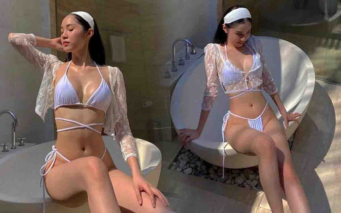 Quỳnh Hương - 'phiên bản ngây thơ của Ngọc Trinh', chân dài nóng bỏng một thời giờ ra sao? Ảnh 2