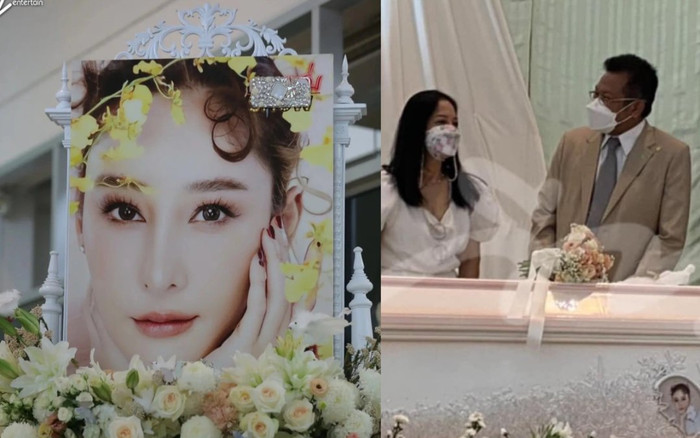 Mẹ ruột và bố dượng nữ diễn viên Chiếc lá cuốn bay cười tươi rói trong lễ tang, dân tình phẫn nộ Ảnh 2