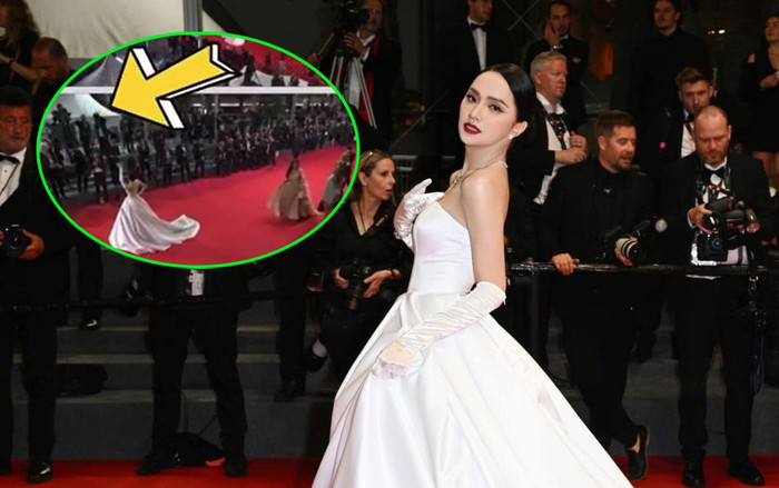 Góc fancam chứng minh Hương Giang không hề 'ố dề' như lời đồn tại thảm đỏ Cannes 2022 Ảnh 2
