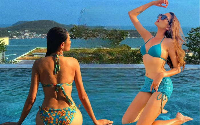 Những lần 'lăn lộn' trên cát, diện bikini đón hè của chân dài Võ Hoàng Yến Ảnh 2