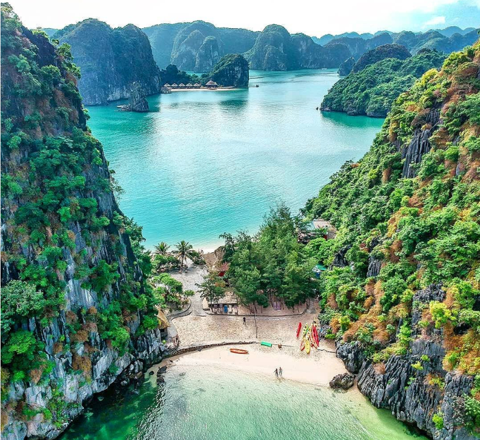 Đảo Tự Do nhìn từ trên cao.