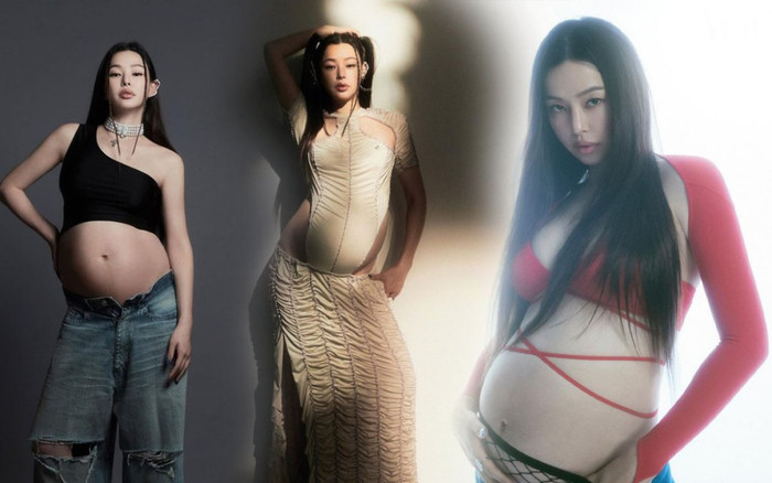 Đẳng cấp của hoa hậu đẹp nhất Hàn Quốc: Bầu vượt mặt vẫn xử tuốt croptop, quần cạp trễ Ảnh 2