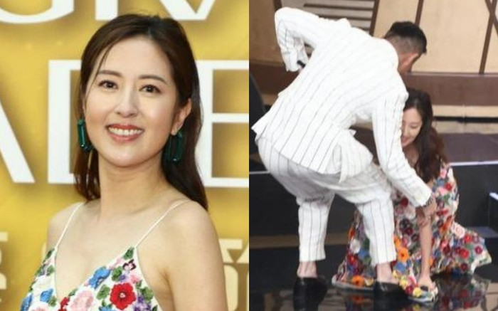 'Nhất tỷ TVB' Đường Thi Vịnh ngã chổng vó trên sân khấu đến mức đứng dậy không nổi Ảnh 2