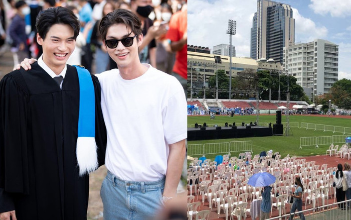 Độc quyền từ Thái Lan: 'Mỹ nam đam mỹ' Win Metawin lộ nhan sắc cực phẩm bên cạnh Bright Vachirawit Ảnh 2