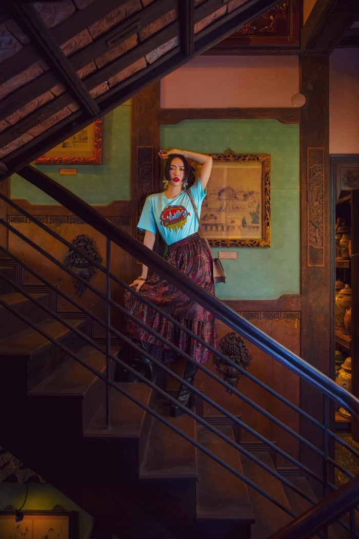 Diệu Nhi hóa 'gái Nhật', nhìn xuống chiếc quần lạc quẻ thấy phát bực Ảnh 6