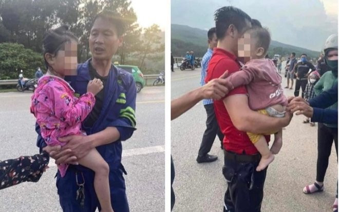 'Nghẹt thở' khoảnh khắc giải cứu 3 mẹ con ôm nhau nhảy cầu tự tử Ảnh 2