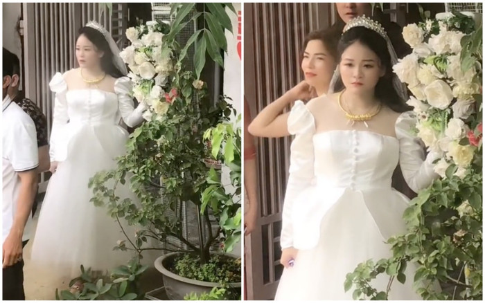 Xúc động cảnh cô dâu đứng nép mình một góc ở nhà chồng, nhìn người thân bên ngoại lên xe rời đi Ảnh 2