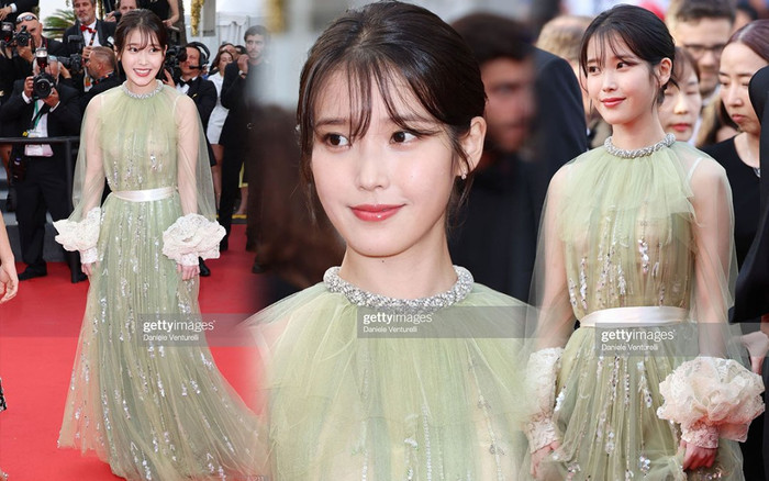 Xuất hiện tại thảm đỏ bế mạc Cannes 2022 IU dù xinh nhưng vẫn bị chê mặc xấu Ảnh 2