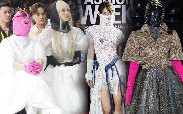 Trò lố của Tiktoker tại show thời trang: Phạm Thoại hoá ma nữ, Lê Bống catwalk bị chê thậm tệ Ảnh 2