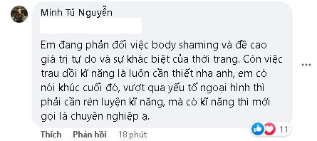 Người đẹp khẳng định đàn em vẫn cần phải trau dồi và học hỏi nhiều hơn 