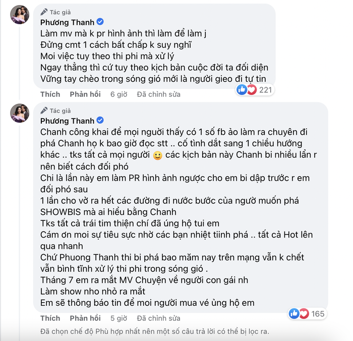 Netizen 'ném đá' Phương Thanh 'giả vờ yêu' trai trẻ để PR, nữ ca sĩ đanh thép 'phản pháo' Ảnh 7