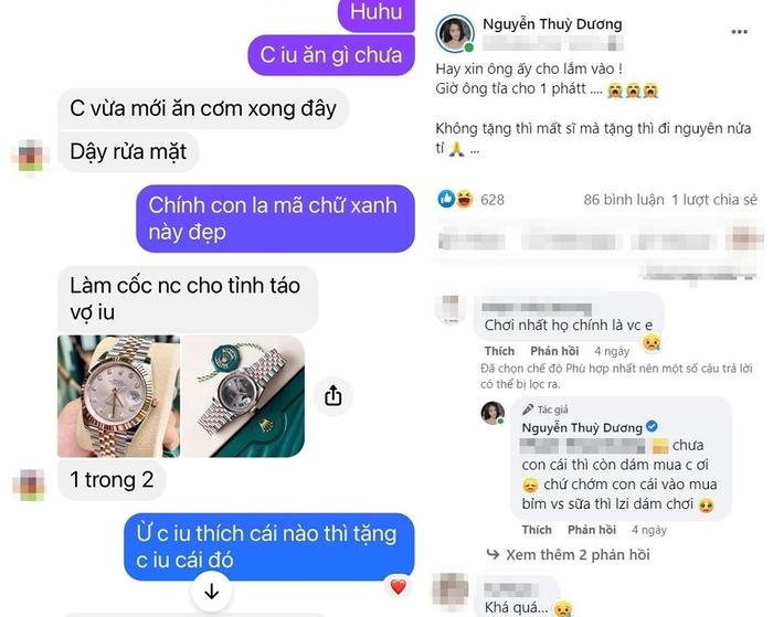 'Bản sao' Hiền Hồ chơi lớn mua đồng hồ rolex tặng bạn trai: Vì sĩ mà đi... nửa tỷ Ảnh 1