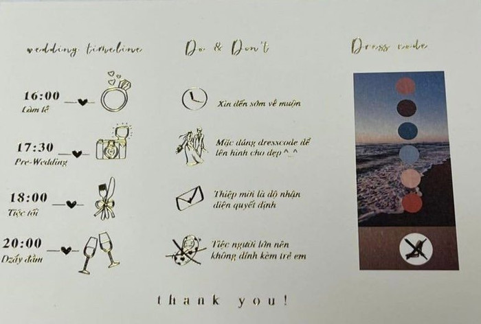 Những quy định trong đám cưới Minh Hằng.