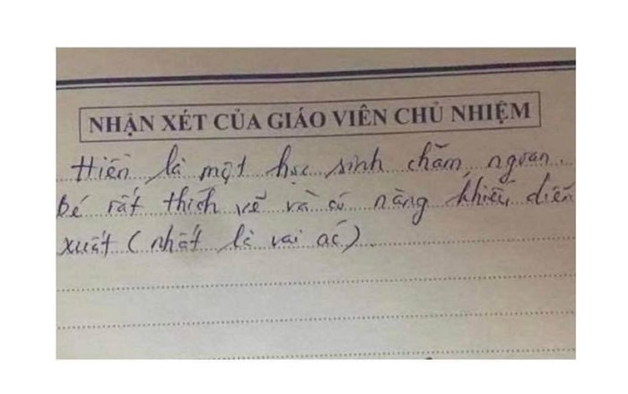 Cười ngất với lời phê 'bá đạo' của giáo viên, phụ huynh đọc xong vẫn chưa biết con mình được khen hay chê Ảnh 2