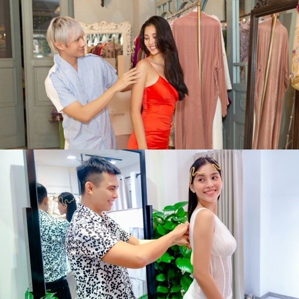 Mỹ nhân Việt để mặt mộc đi thử đồ: Tiểu Vy, Thùy Tiên đẹp hết nấc Ảnh 5