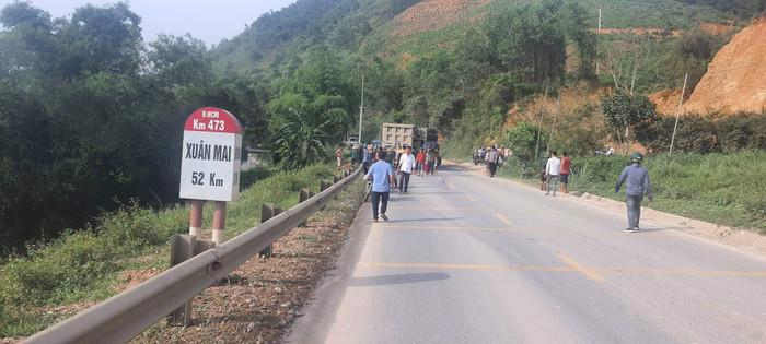 Khu vực xảy ra vụ tai nạn.