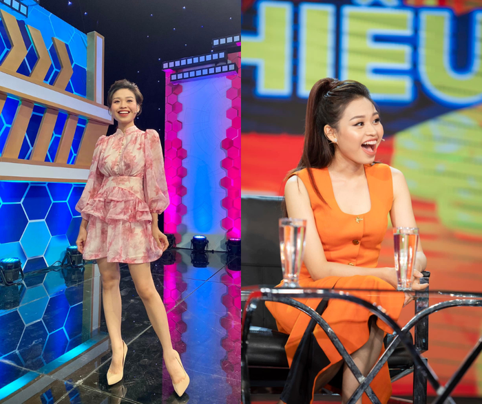Lê Lộc lựa chọn những bộ đầm có màu sắc tươi sáng để ghi hình gameshow. Nếu trước đây con gái Lê Giang không được đánh giá cao về vẻ bề ngoài, thì sau khi giảm cân nữ diễn vẻ tự tin diện trang phục chiết eo, ôm sát cơ thể với nhiều kiểu dáng khác nhau.