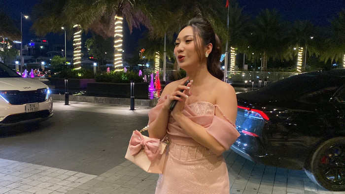 Cao Mỹ Kim gửi lời chúc đến vợ chồng Mạc Văn Khoa.